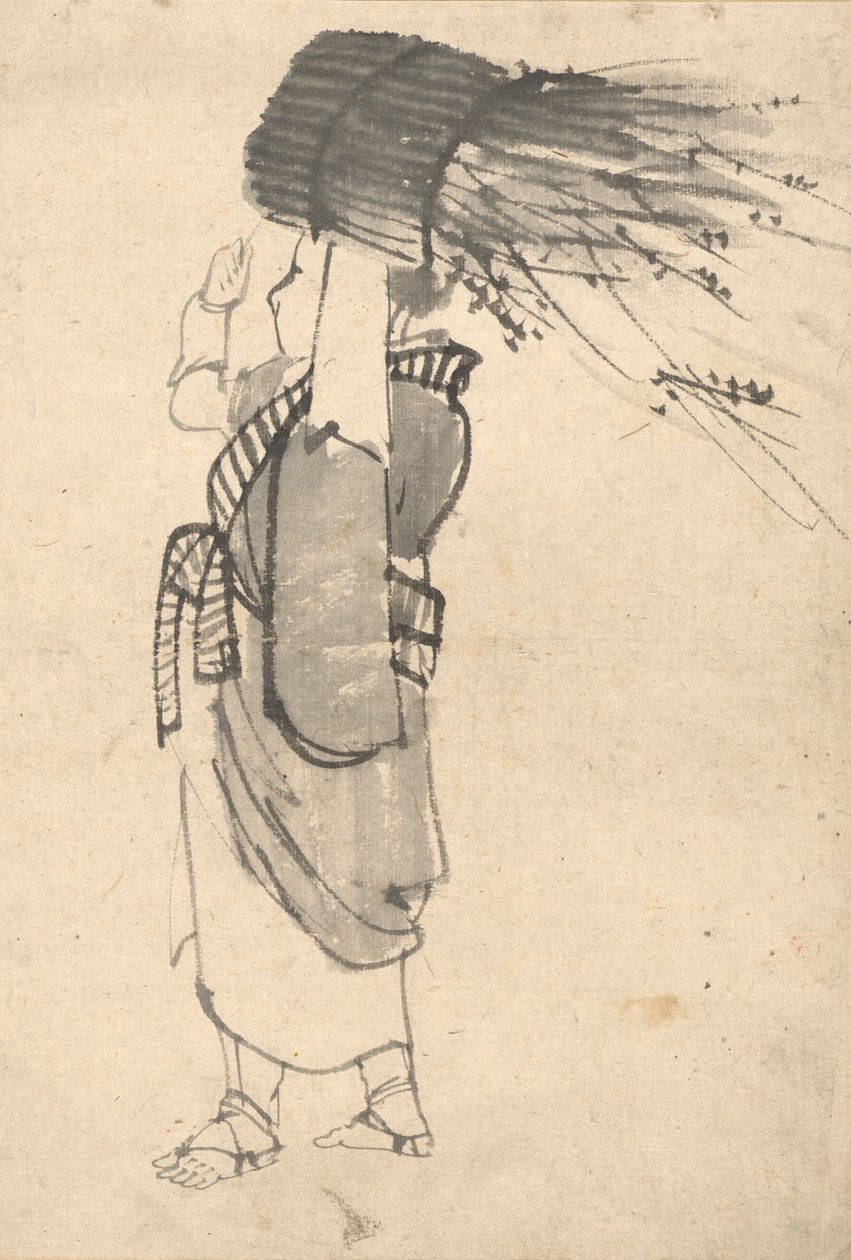 The Twig Bearer by Kono Bairei