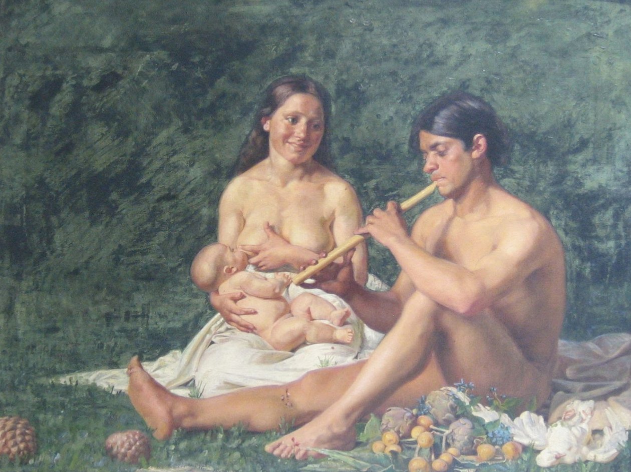 Jubal and Family by Kristian Zahrtmann