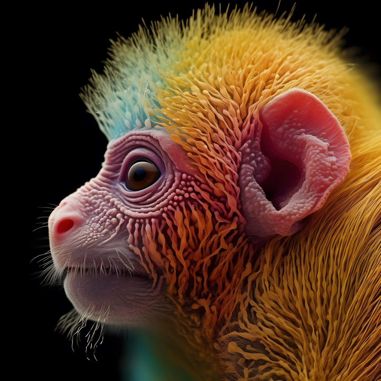 monkey in color 2 by Kurt Heppke