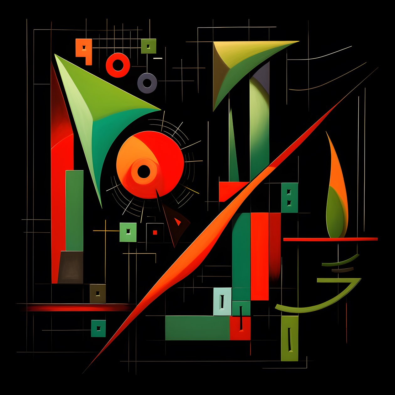 A Stock Market Trend in Picasso Style 3 by Kurt Heppke