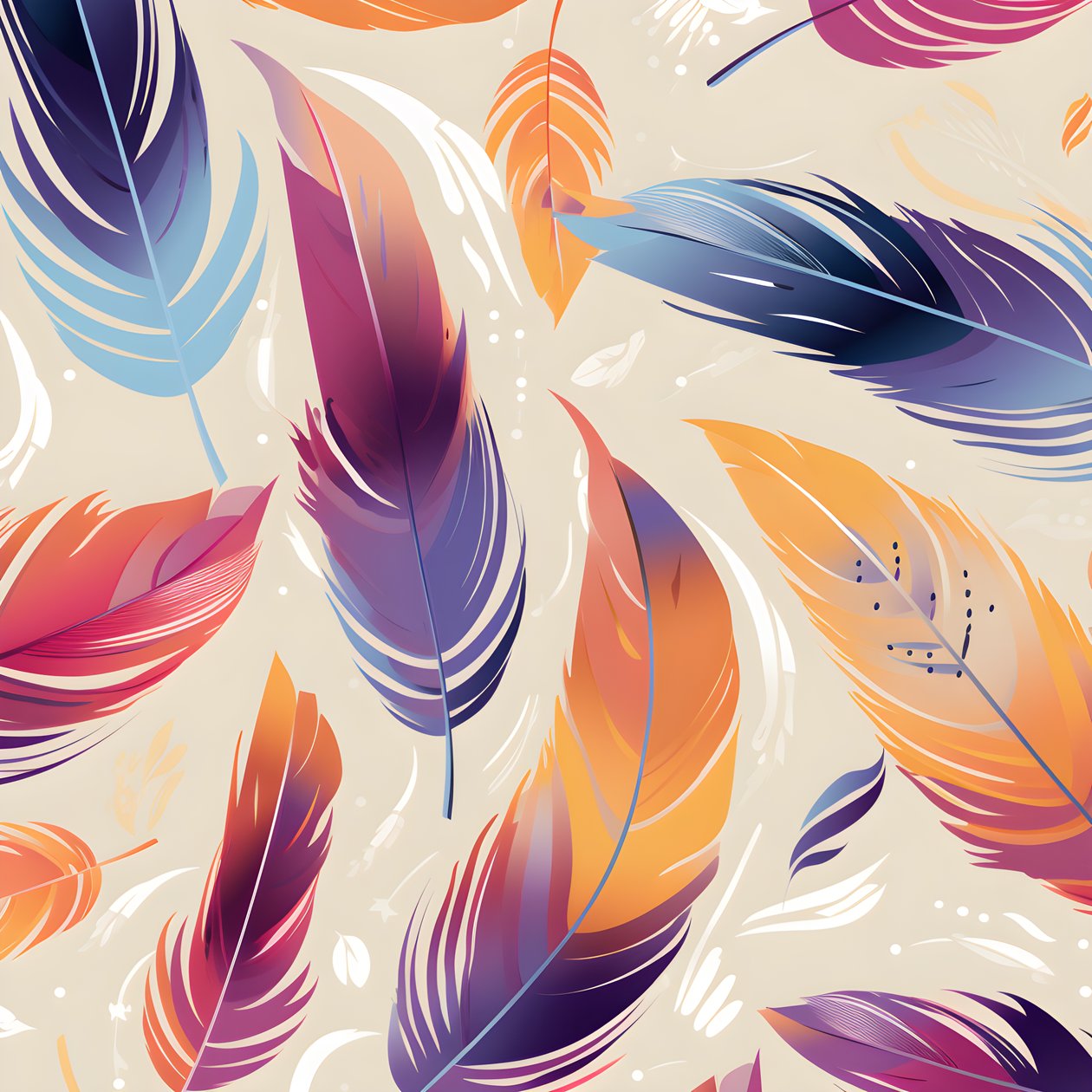 Feather Pattern 4 by Kurt Heppke