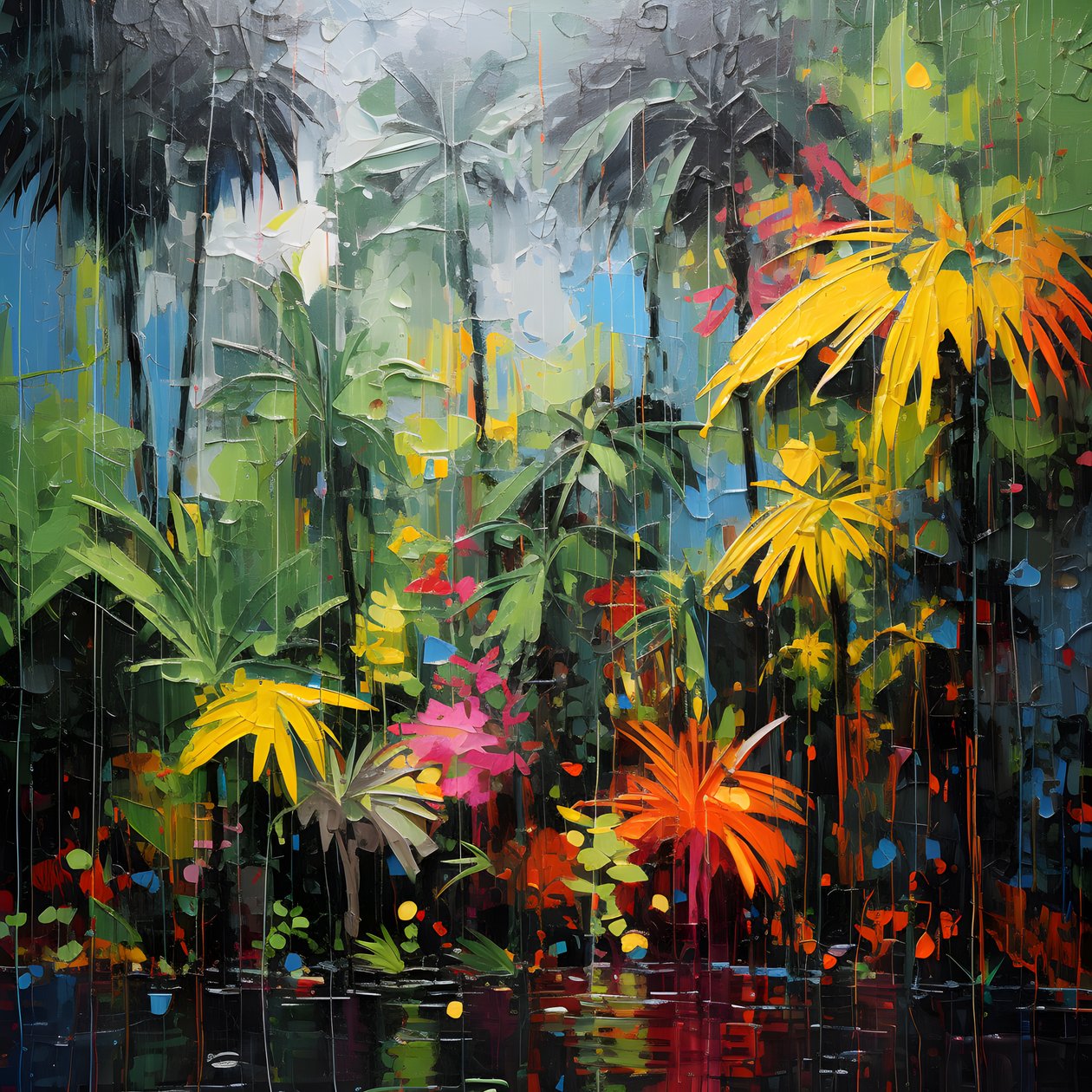 A Rainy Colorful Jungle 4 by Kurt Heppke