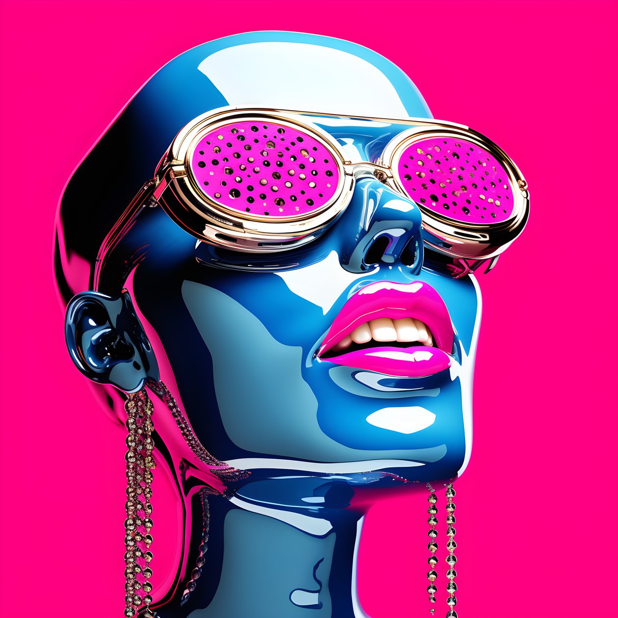 Hot Pink Lips 4 by Kurt Heppke