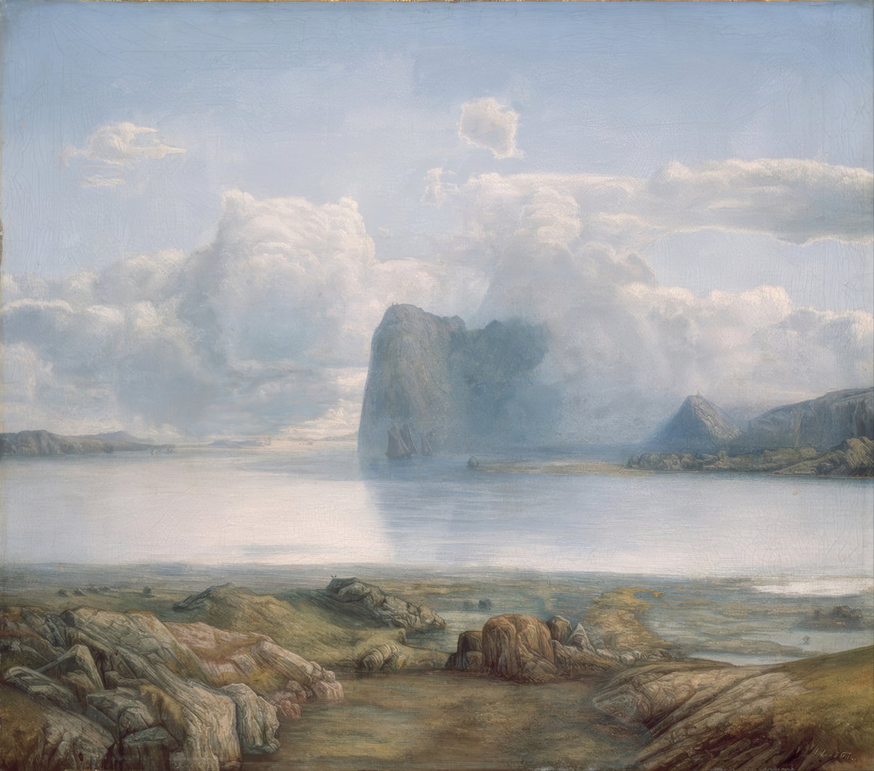 Island Borgøya by Lars Hertervig