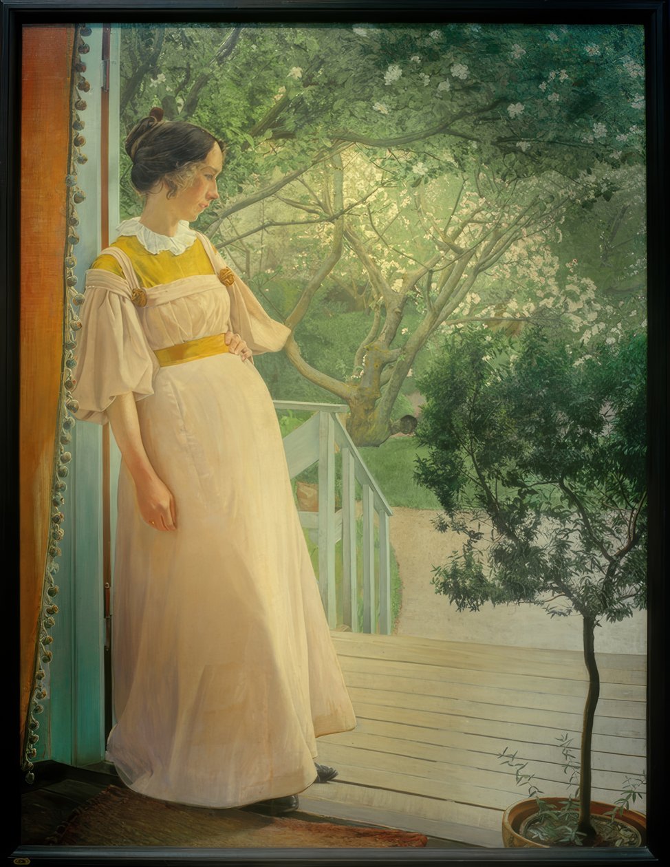 At the Veranda Door by Laurits Andersen Ring