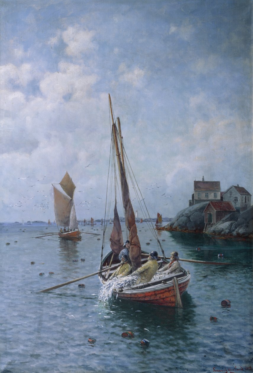 Herring Fishing by Lauritz Haaland