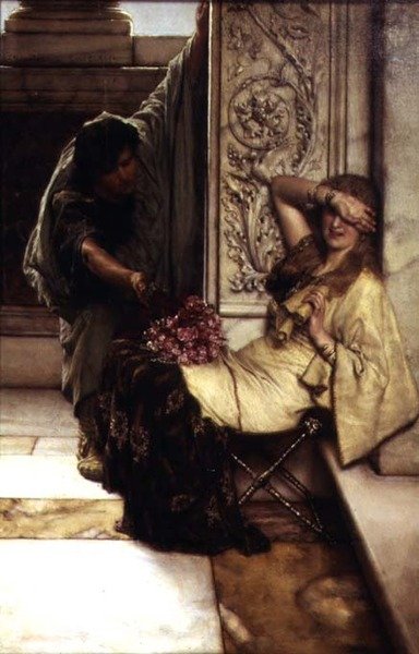 Shy, 1883 by Lawrence Alma Tadema