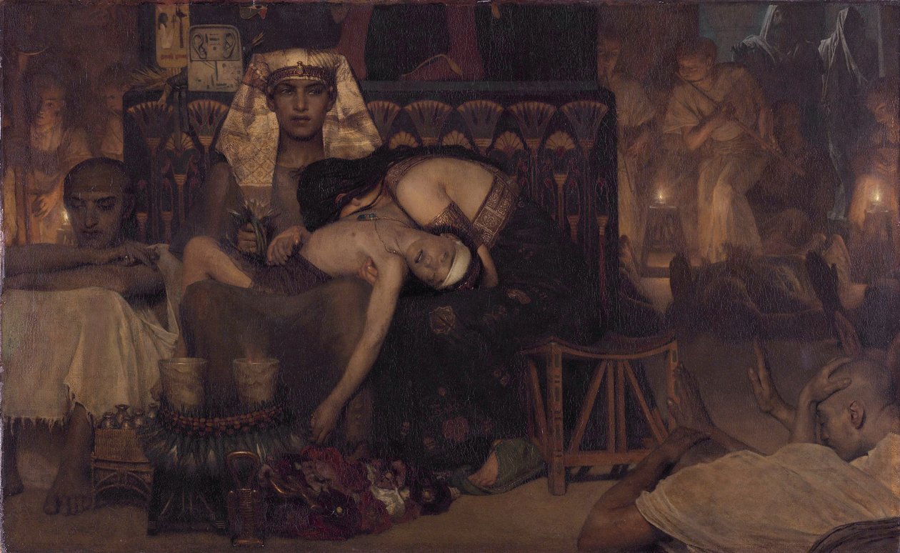 The Death of the Firstborn of Pharaoh Ex. 12:29 by Lawrence Alma Tadema