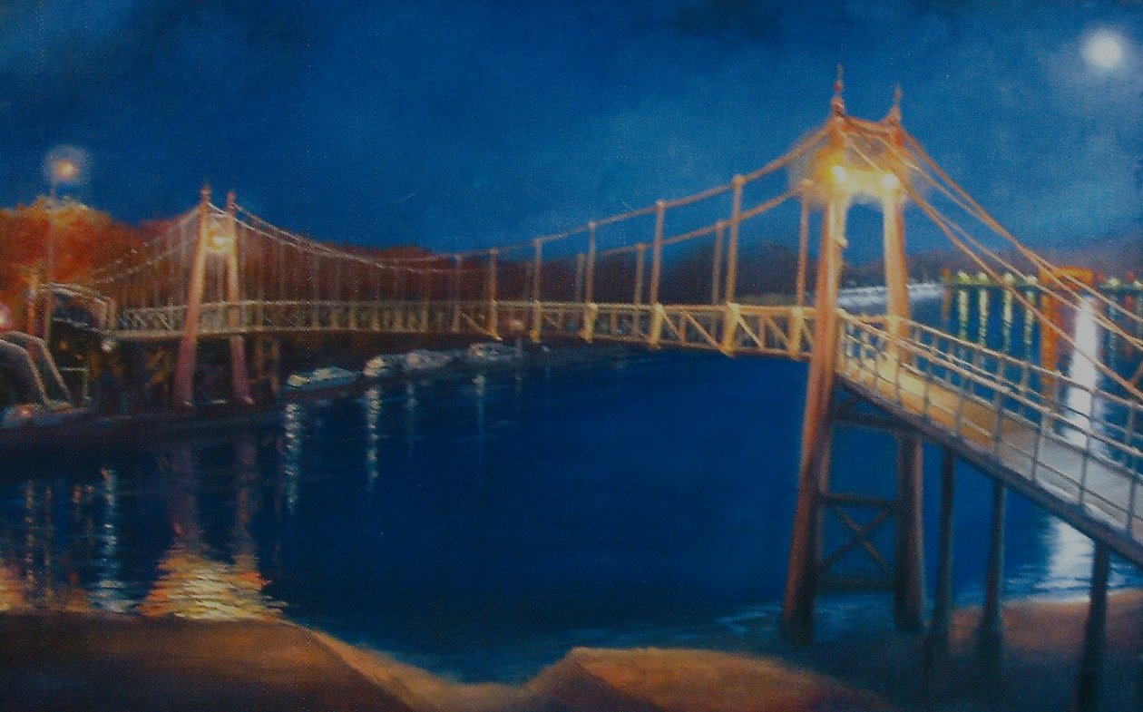 Teddington Lock, Moonlight by Lee Campbell