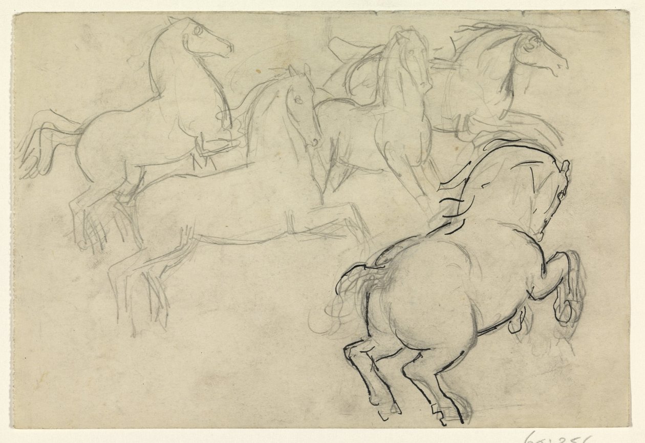Galloping Horses by Leo Gestel