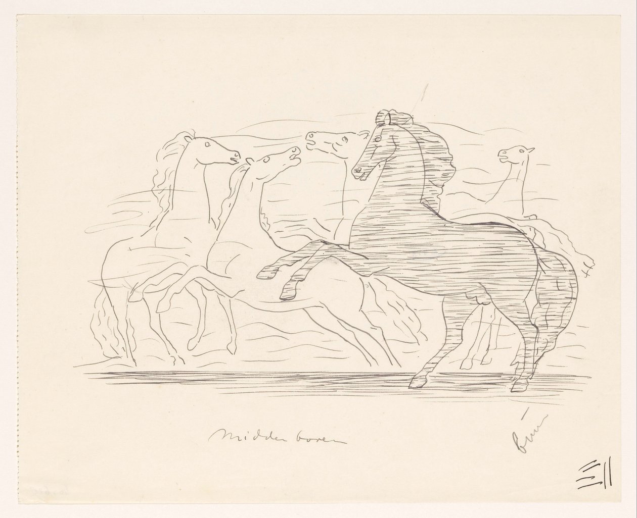 Herd of Horses by Leo Gestel