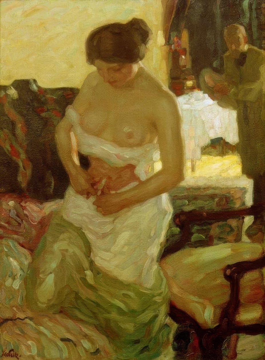 Studio Scene by Leo Putz