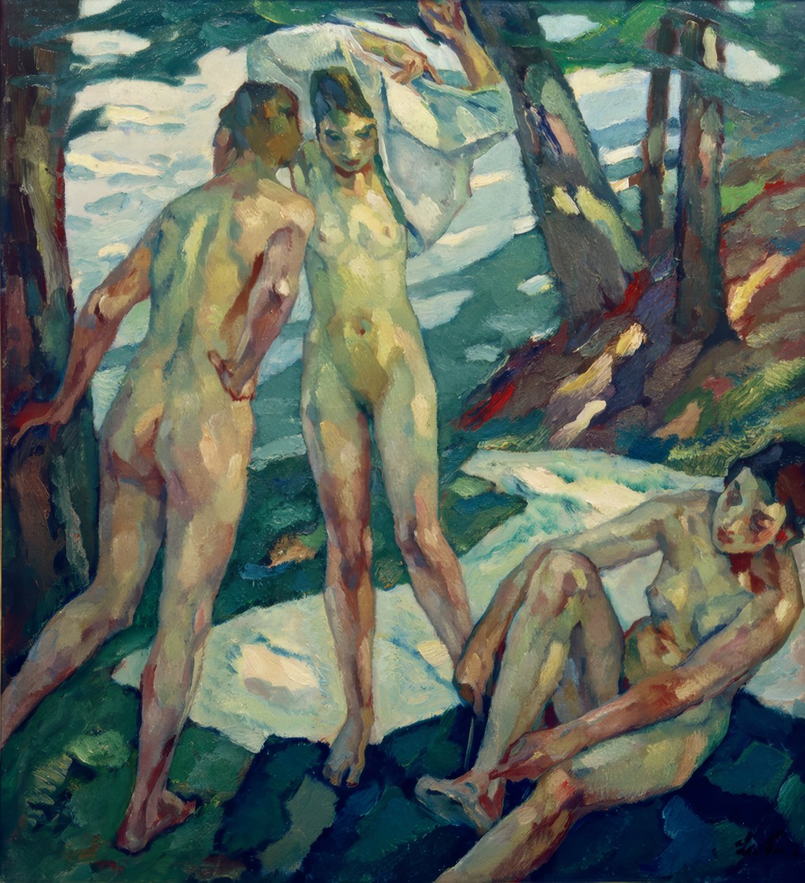 After the Bath by Leo Putz