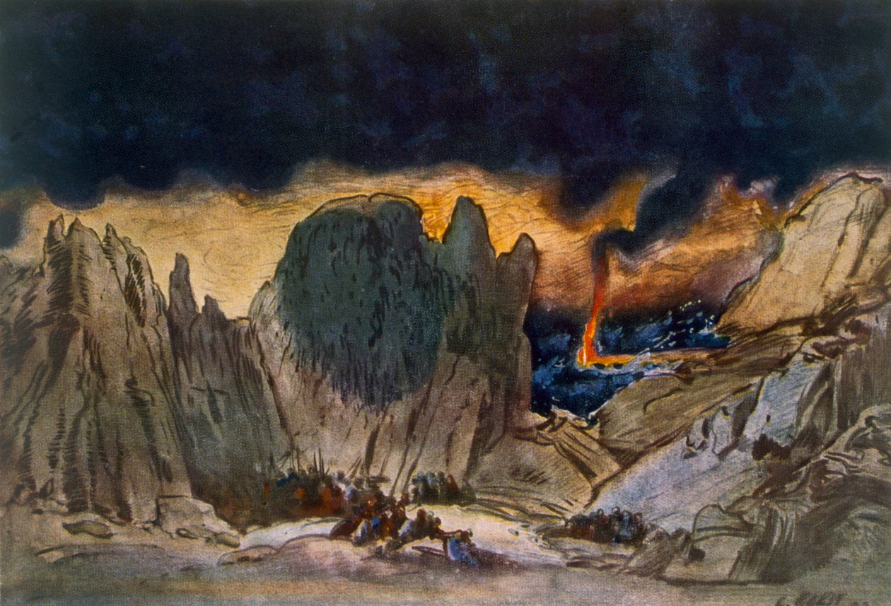 Scenery design from Phedre, 1917 by Leon Bakst