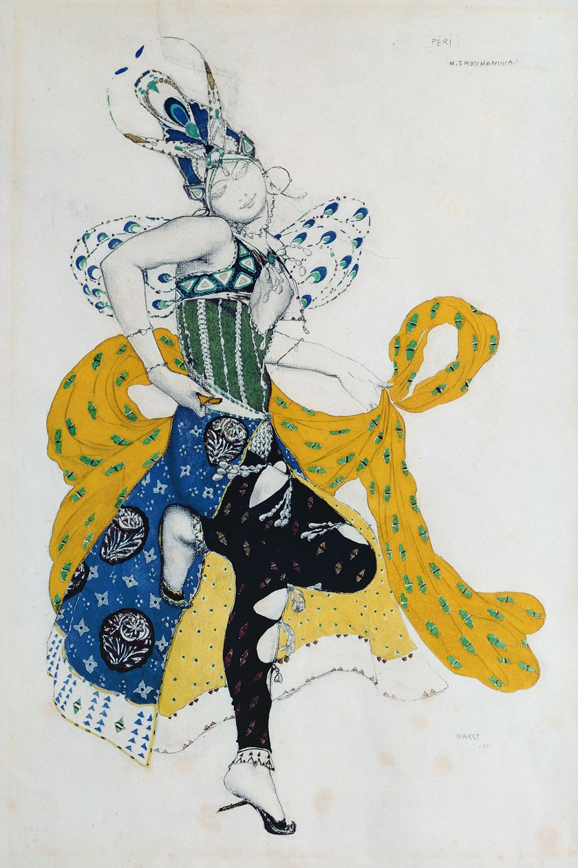 Sketch for the ballet La Peri, 1911 by Leon Bakst