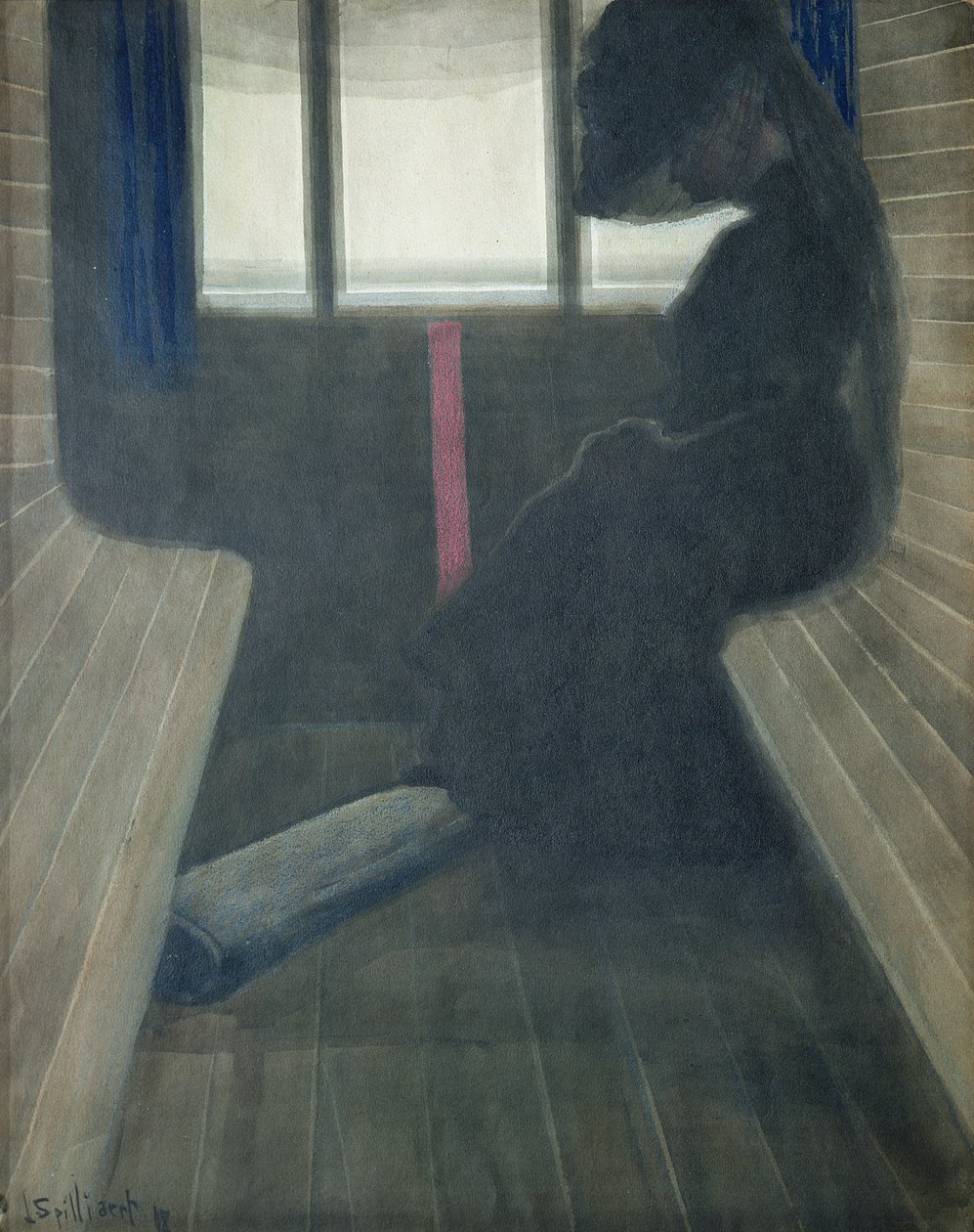 The Woman on the Train, The Widow by Leon Spilliaert