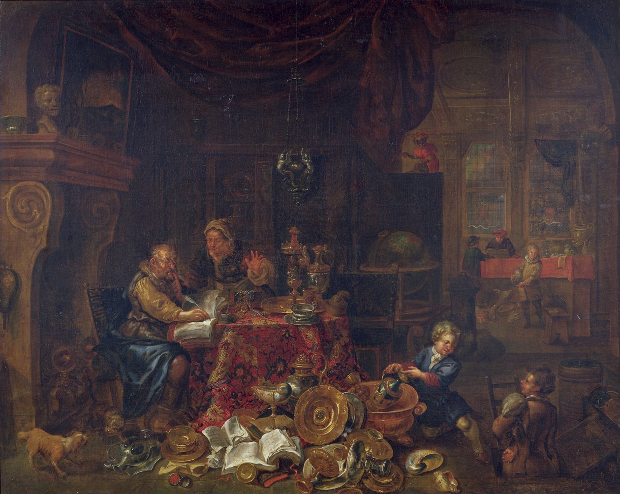 The Moneylenders by Leonard Bramer
