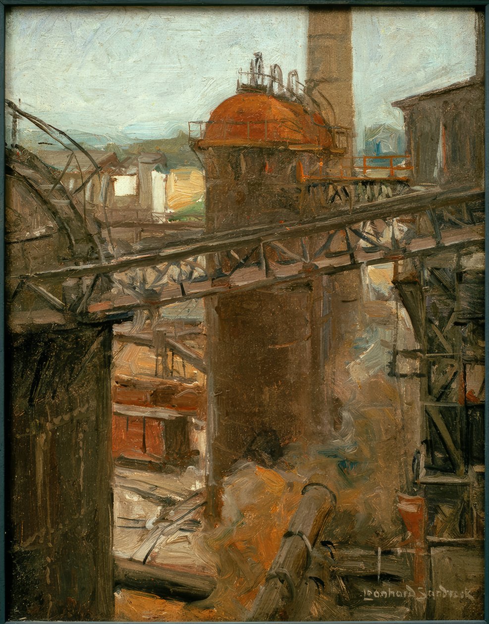 L. Sandrock, View of a Foundry by Leonhard Sandrock