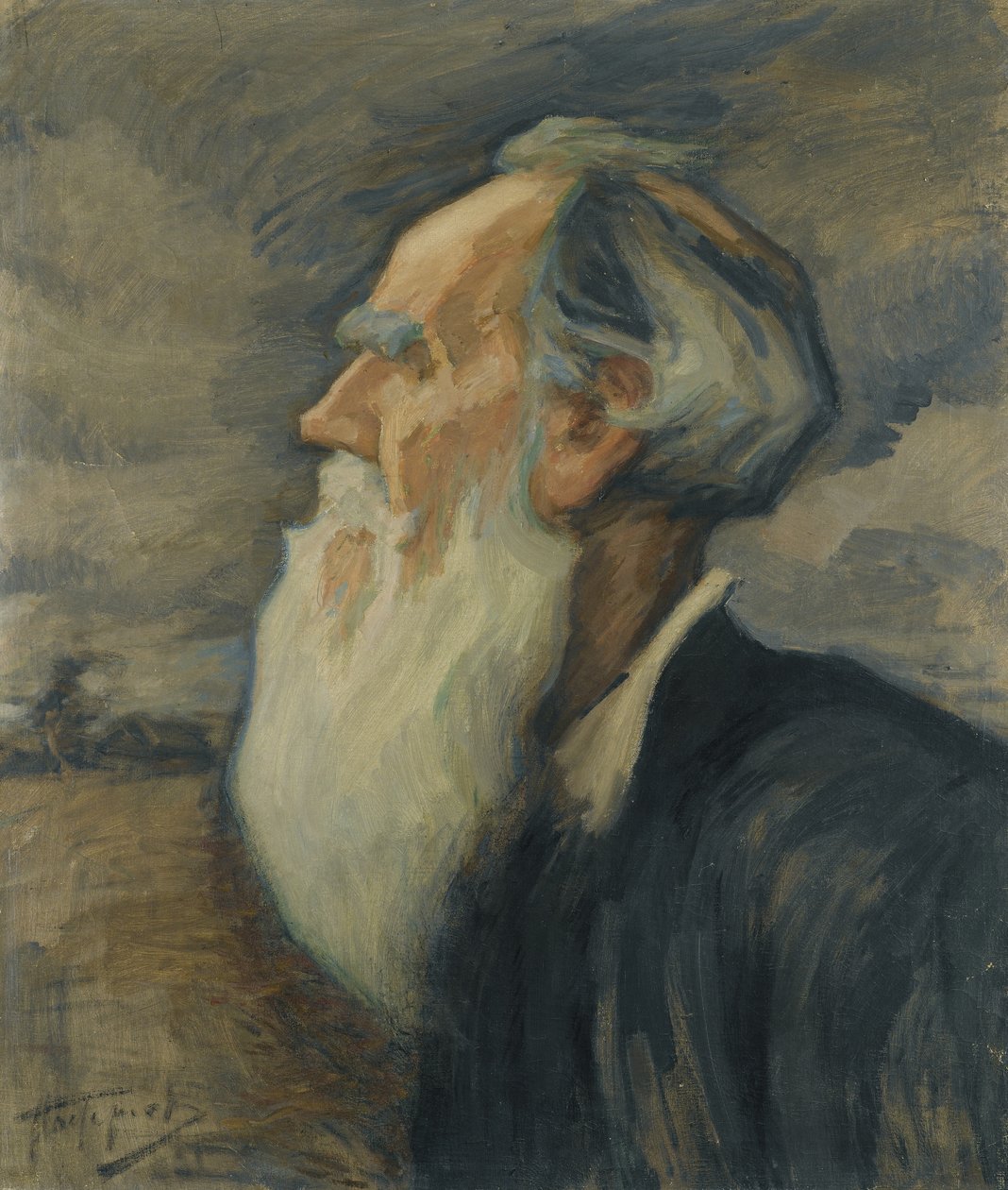 Portrait of Leo Tolstoy by Leonid Osipovic Pasternak