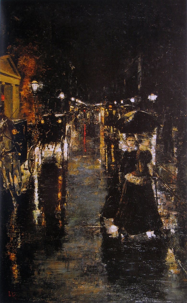 Leipzig Street by Lesser Ury