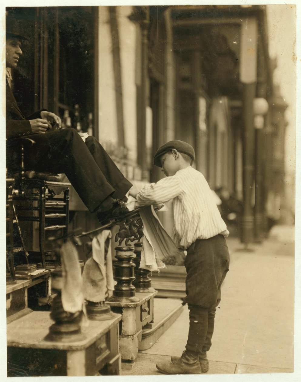 Michael Mero, 2 West 4th St. Bootblack, 12 Years of Age, Working One Year of Own Volition. Don