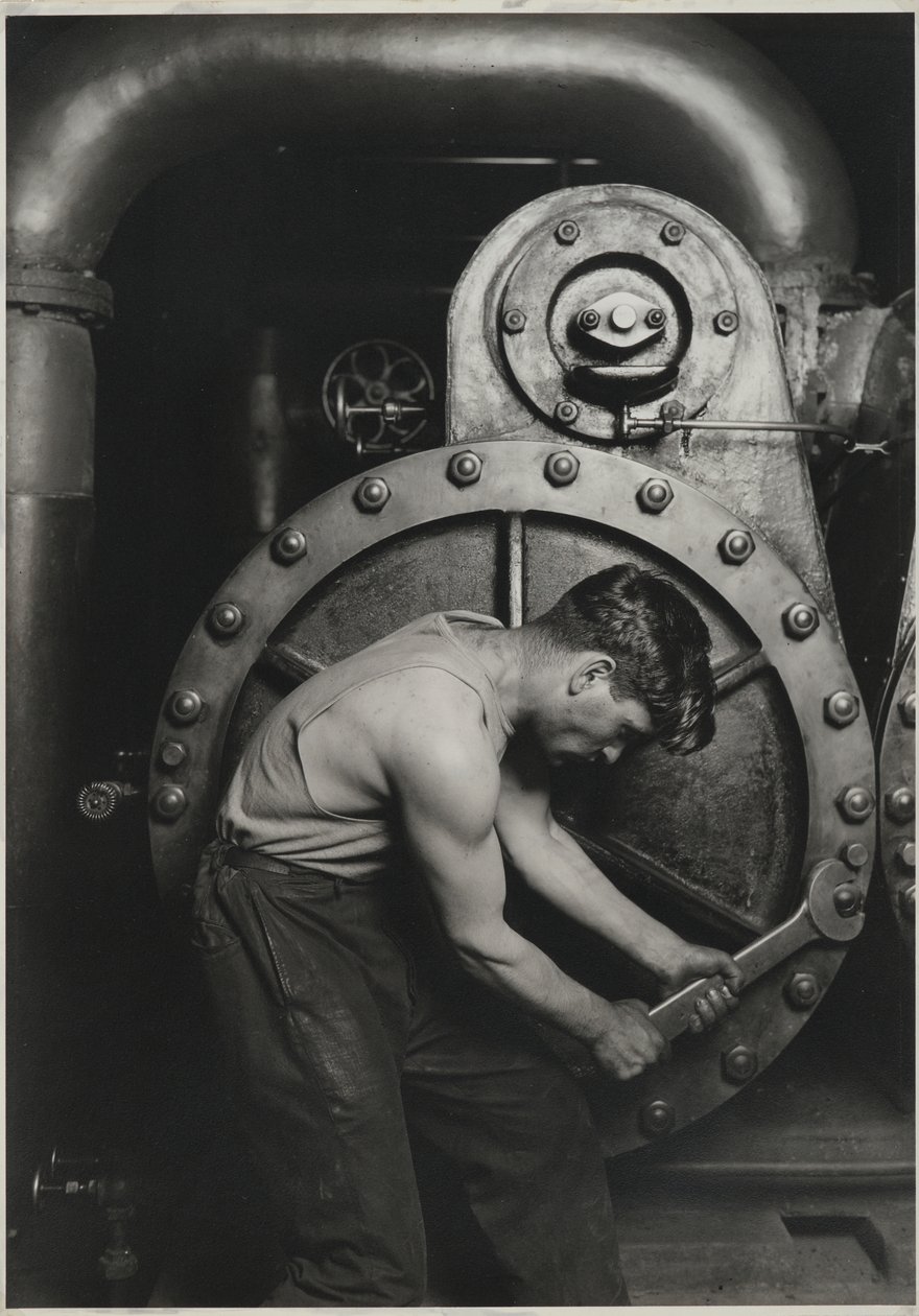 Power House Mechanic, 1925 by Lewis Wickes Hine