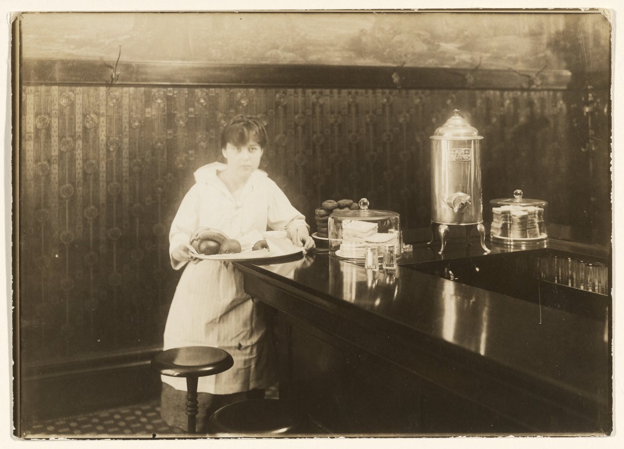 Waitress by Lewis W. Hine