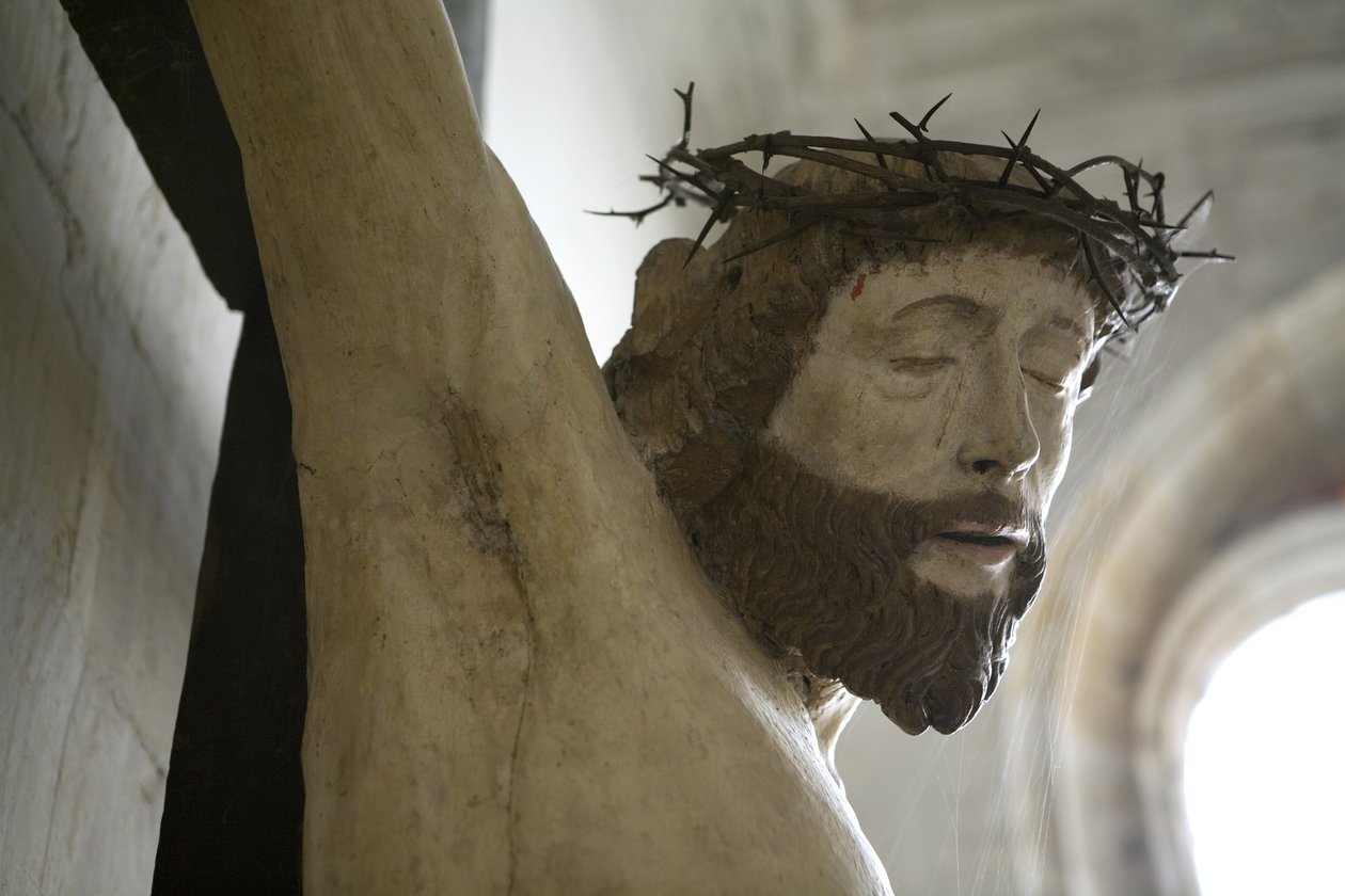 Christ on the Cross (detail) by Ligier Richier