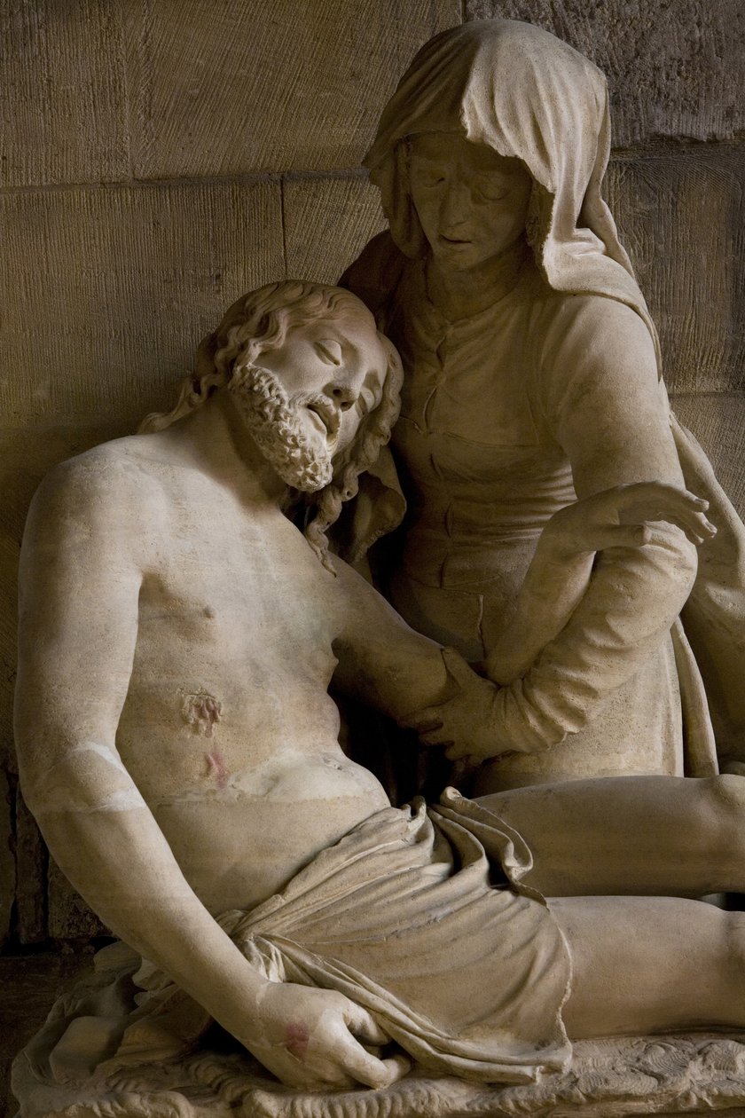 Pieta (detail) by Ligier Richier
