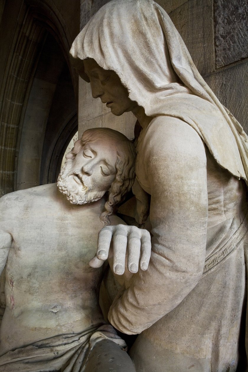 Pieta (detail) by Ligier Richier