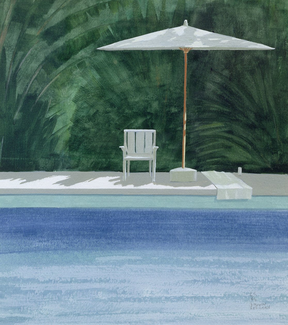 Poolside, 1994 by Lincoln Seligman