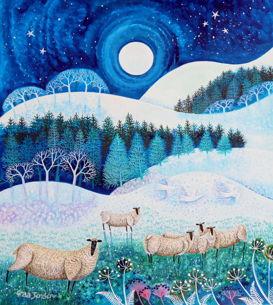 Frosty Sheep by Lisa Graa Jensen