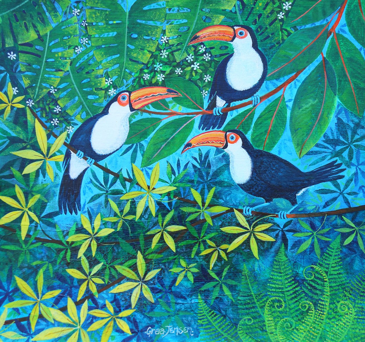 Toucan Threesome by Lisa Graa Jensen