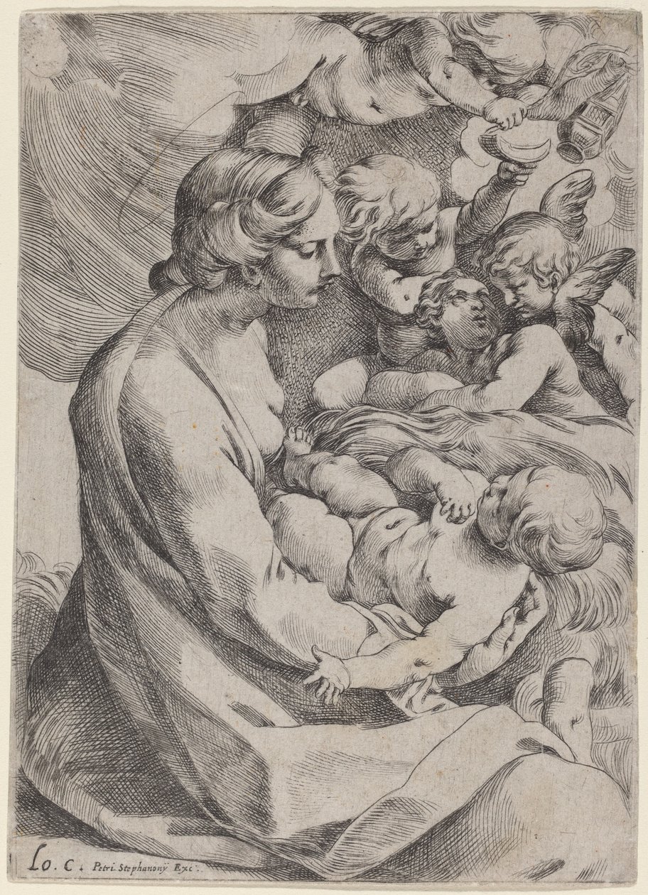 Madonna and Child with Angels by Lodovico Carracci