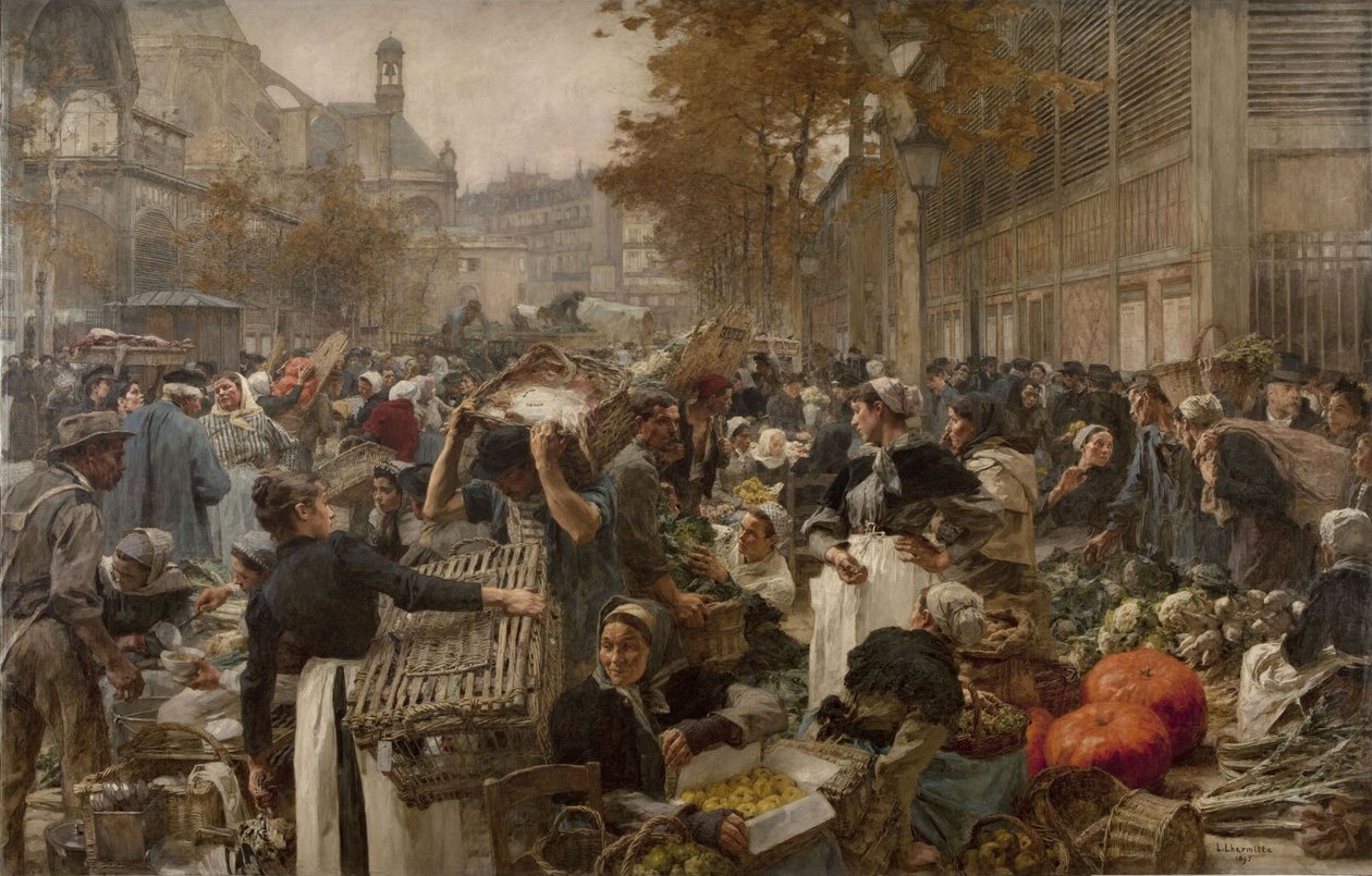 Les Halles by Léon Lhermitte