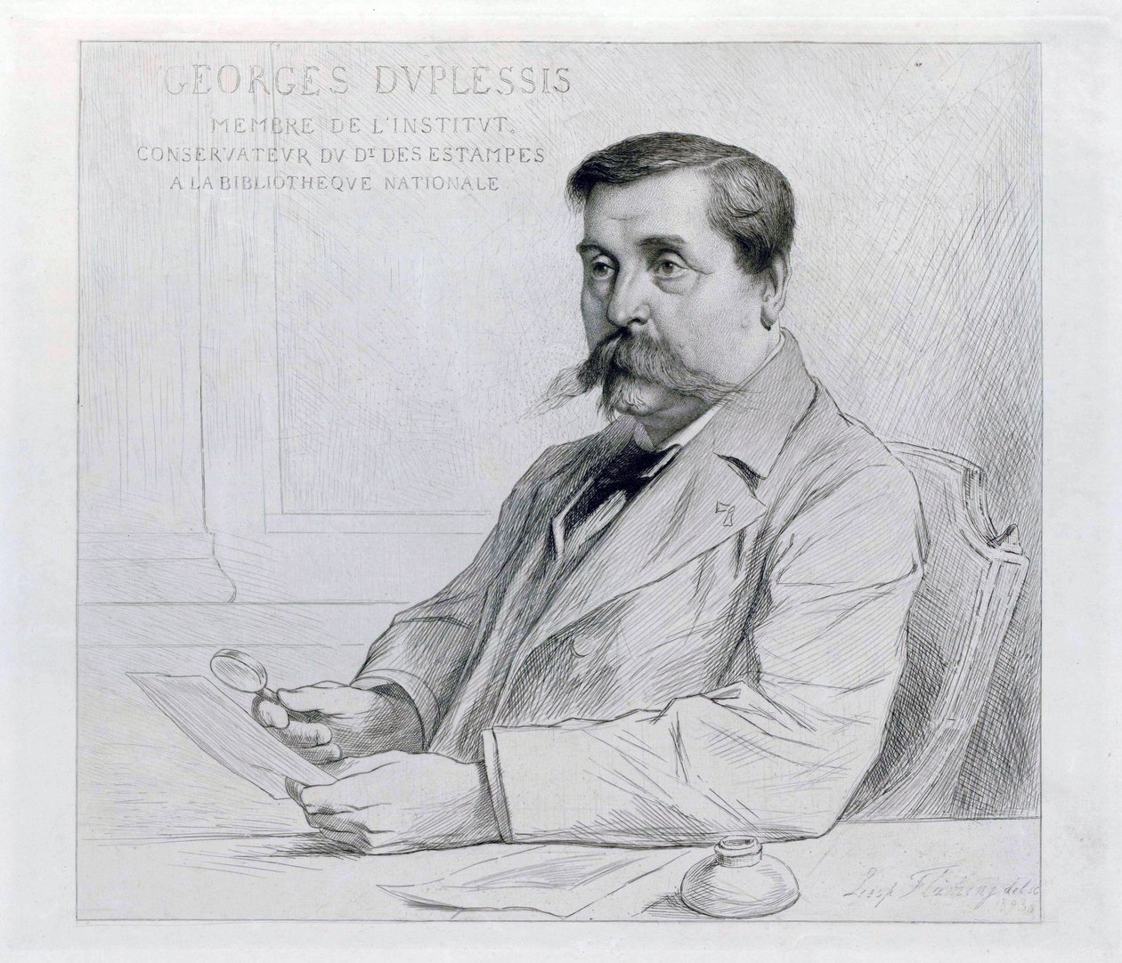 Georges Duplessis by Leopold Flameng