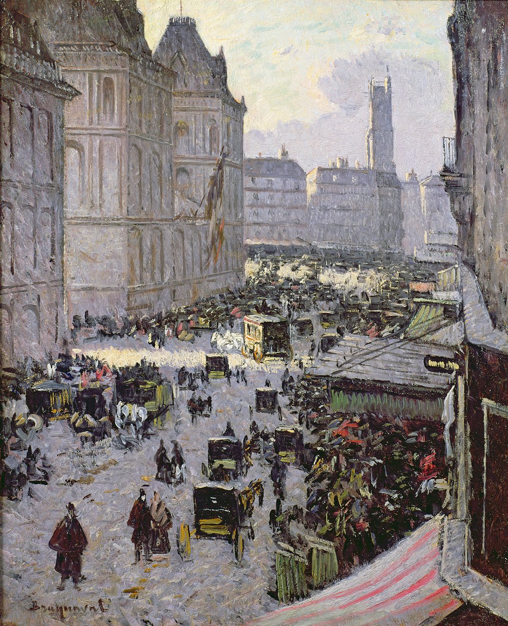 Paris Street Scene by Louis Braquaval