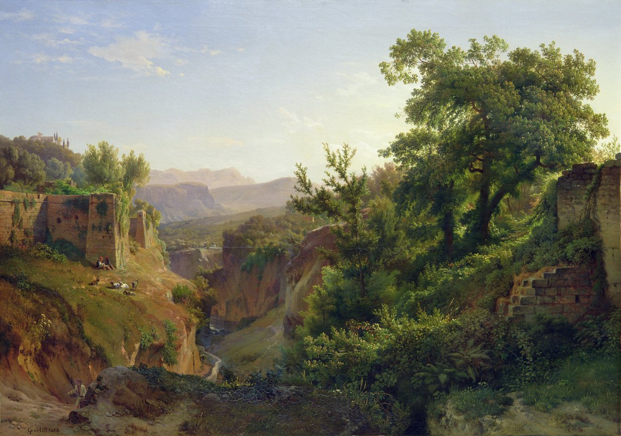 A Valley near Sorrento by Louis Gurlitt