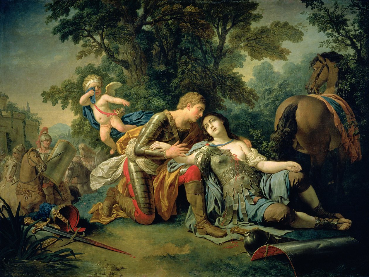 Tancred and Clorinda by Louis Jean François Lagrenée
