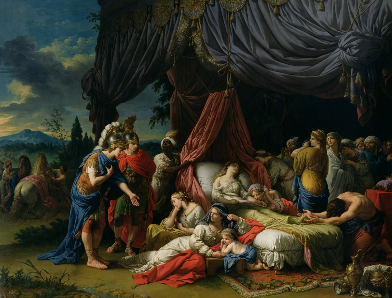 The Death of the Wife of Darius III (399-330 BC) 1785 by Louis Jean François Lagrenée