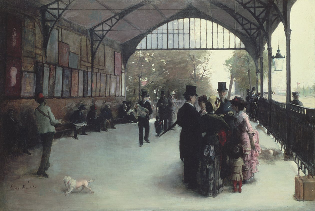 The Railway Station by Louis Picard