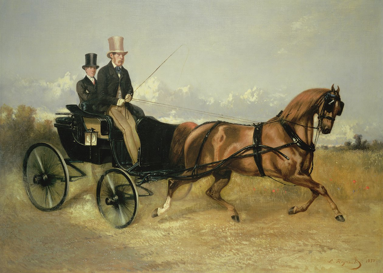 M. le Comte de M. dans son Cabriolet by Louis Robert Heyrault