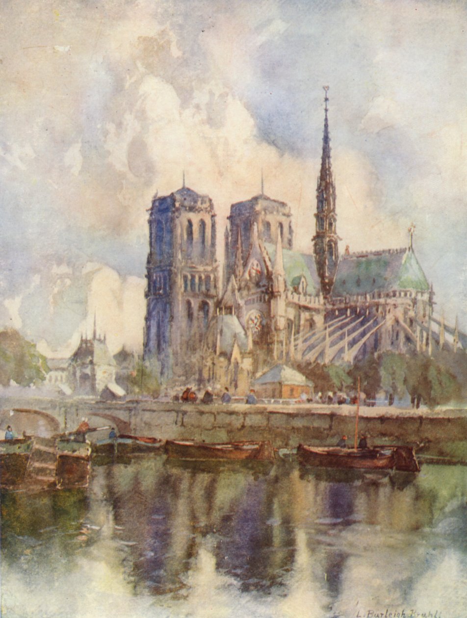 The Cathedral of Notre-Dame, Paris by Louis Burleigh Bruhl