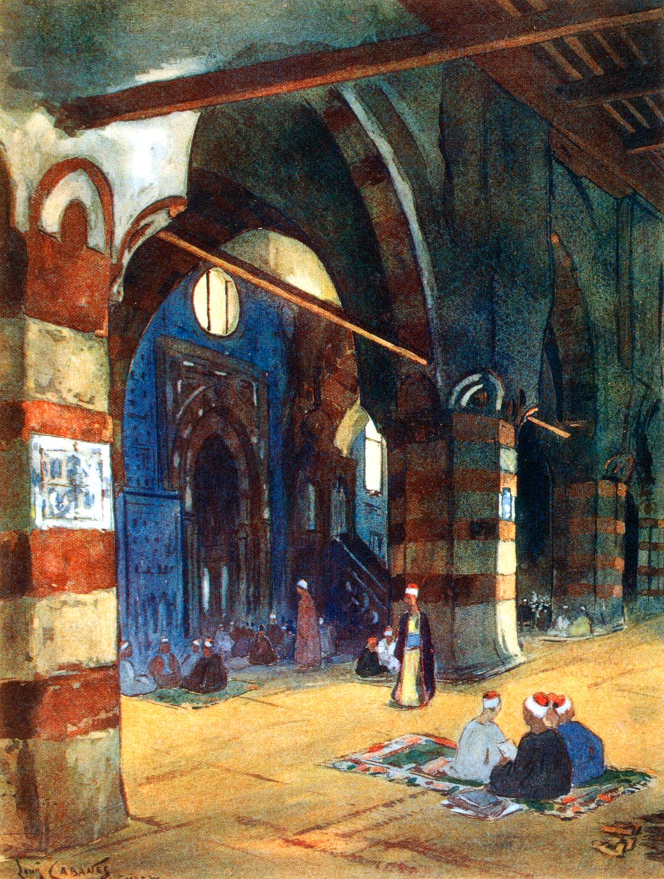 Ibrahim Agha Mosque, Cairo, Egypt by Louis Cabanes