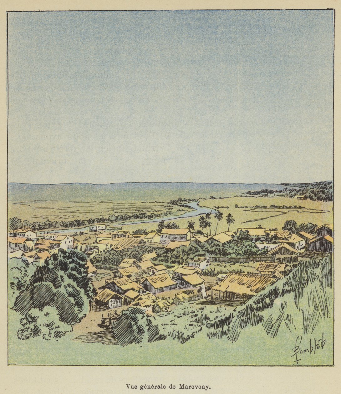 General View of Marovoay by Louis Charles Bombled