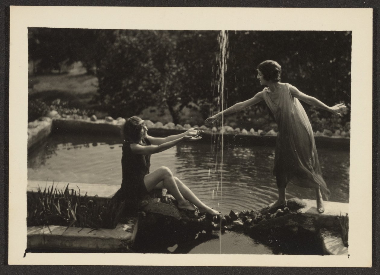 Dancers by Pool by Louis Fleckenstein