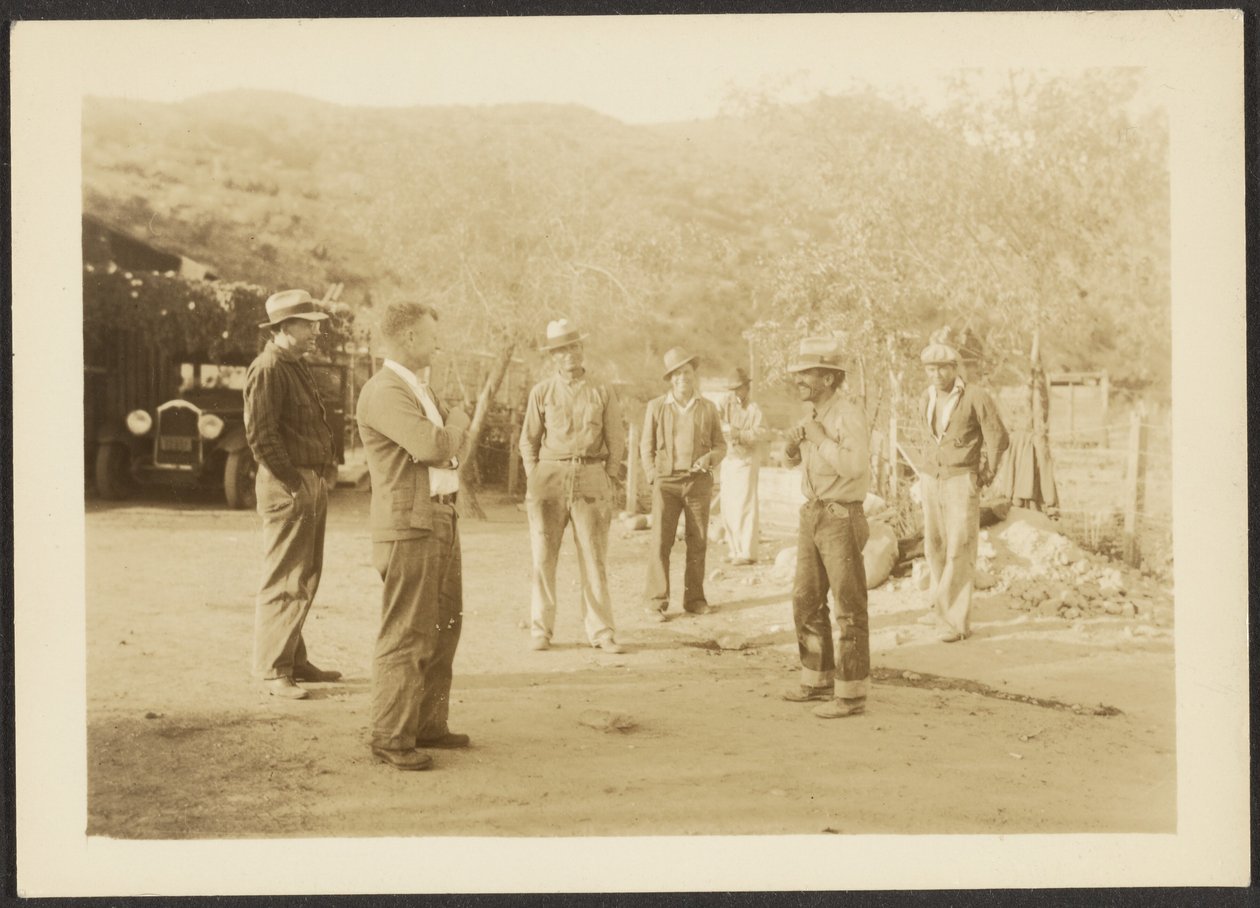 Men at Farm by Louis Fleckenstein