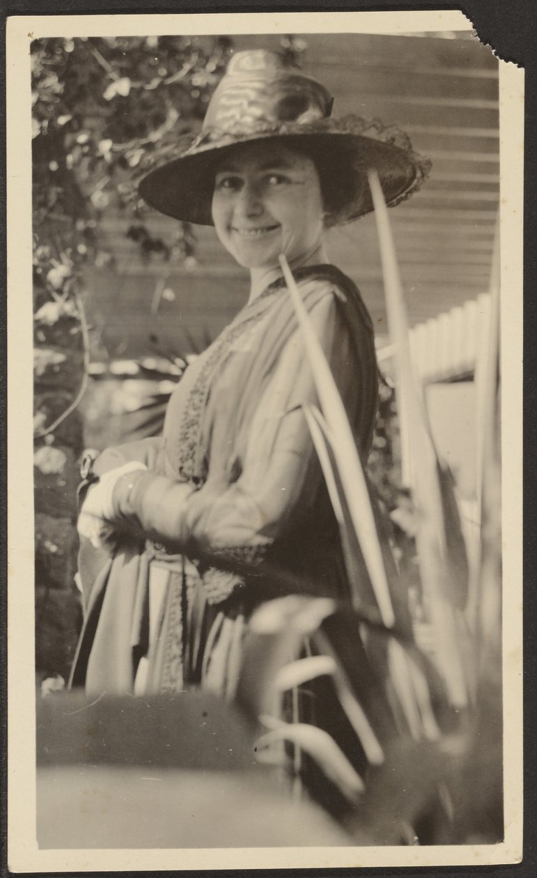 Woman on Porch by Louis Fleckenstein