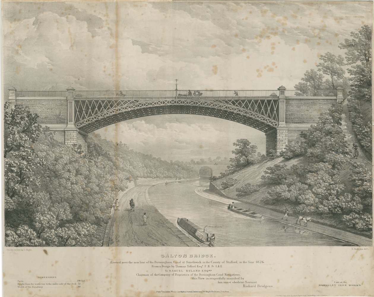 Calton Bridge by Louis Haghe