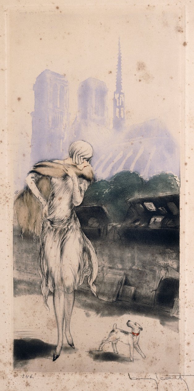On the Quay by Louis Icart